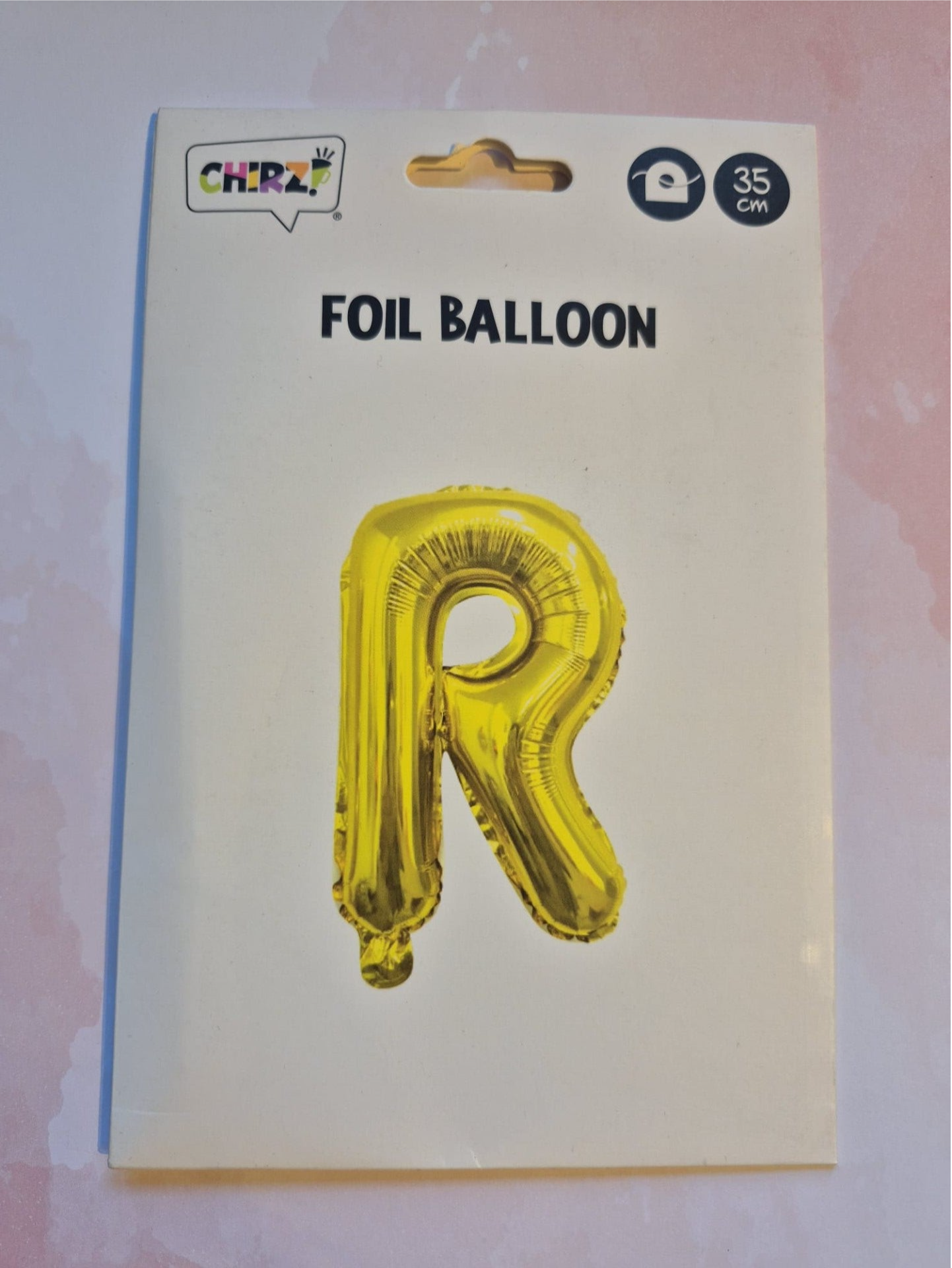 Gouden letter folieballon – letter R