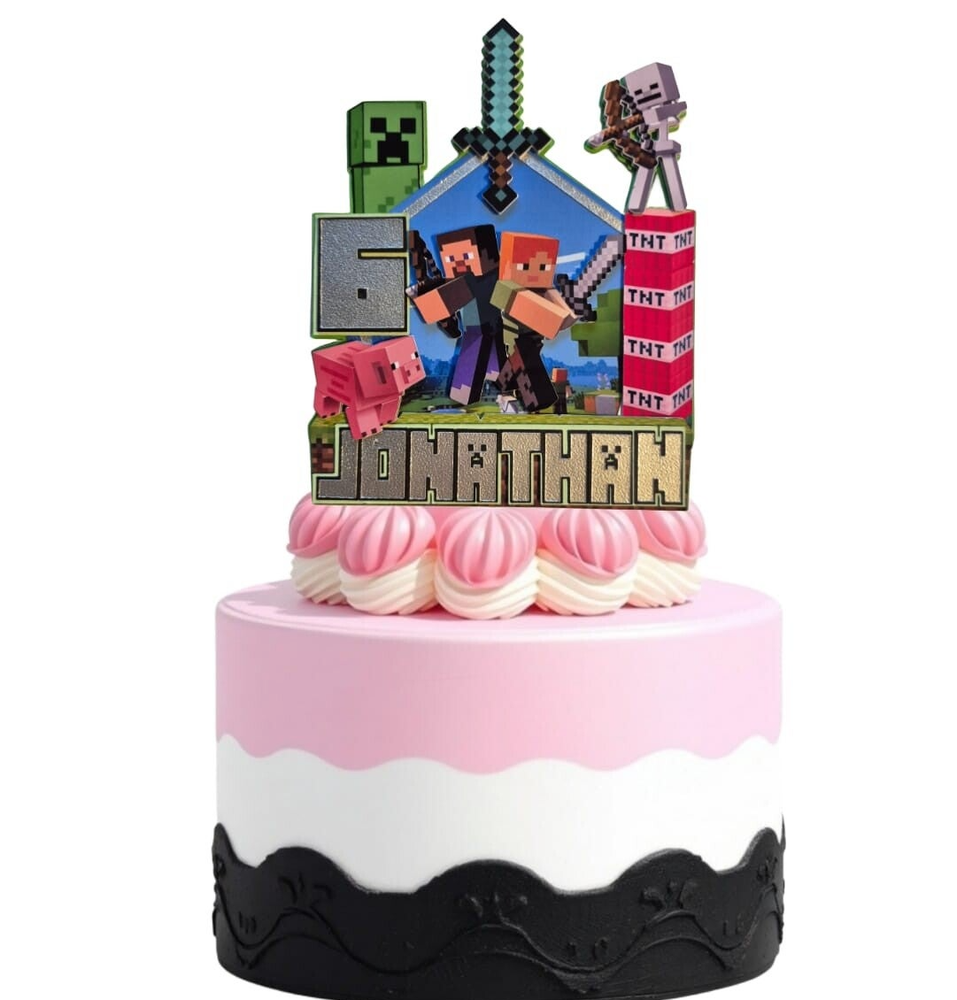 BlockWorld TaartTopper