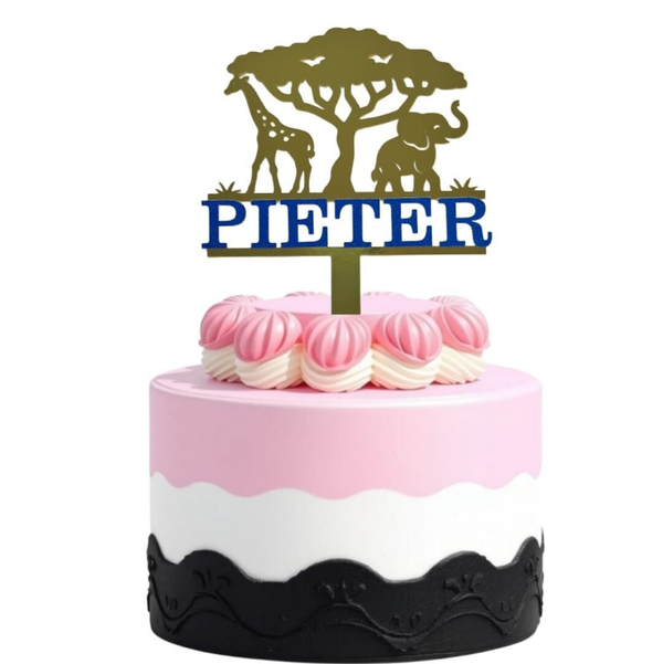 Safari Dieren Naam Topper