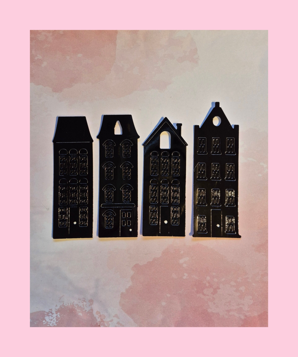 Huisjes 4 stuks