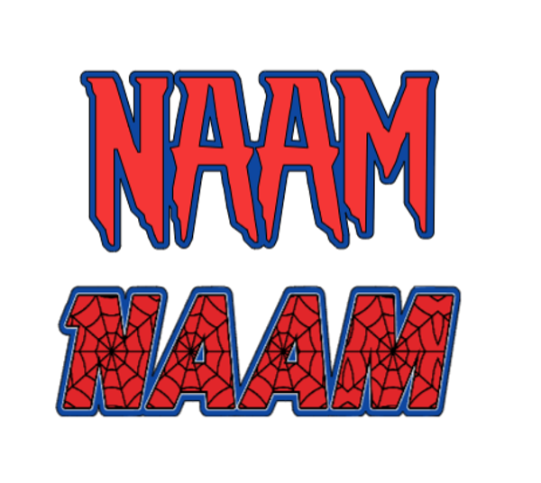 2 laagse Spider naam (keuze uit 2 varianten)