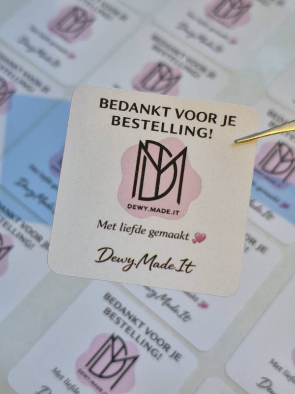 Jouw Design Stickers – Vierkant (Upload je eigen ontwerp)