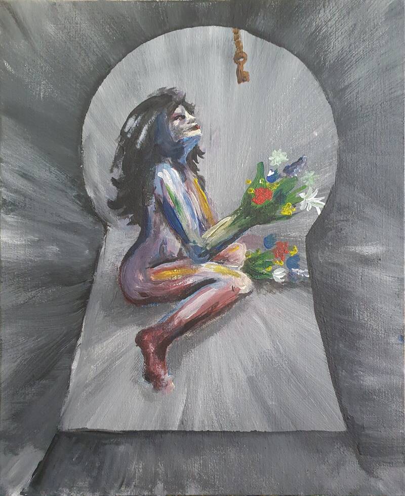 Schilderij: I could use my teeth I guess