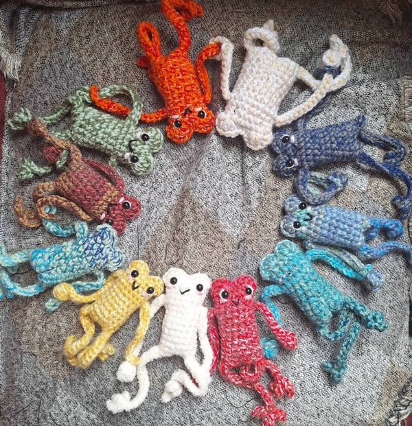 Hand holding Froggies