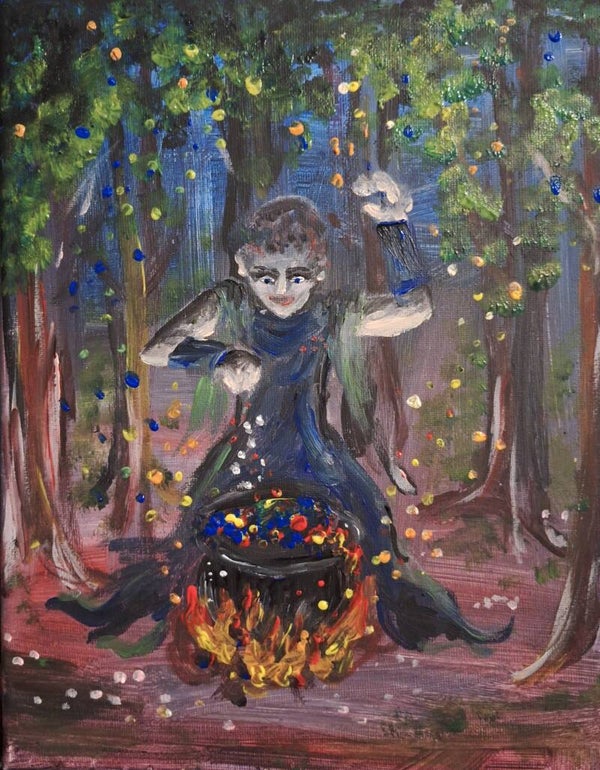 Digitaal schilderij: Make ugly art