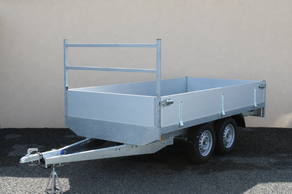 Remorque plateau BW PL300x150 - Double essieu - PTAC 500 kg