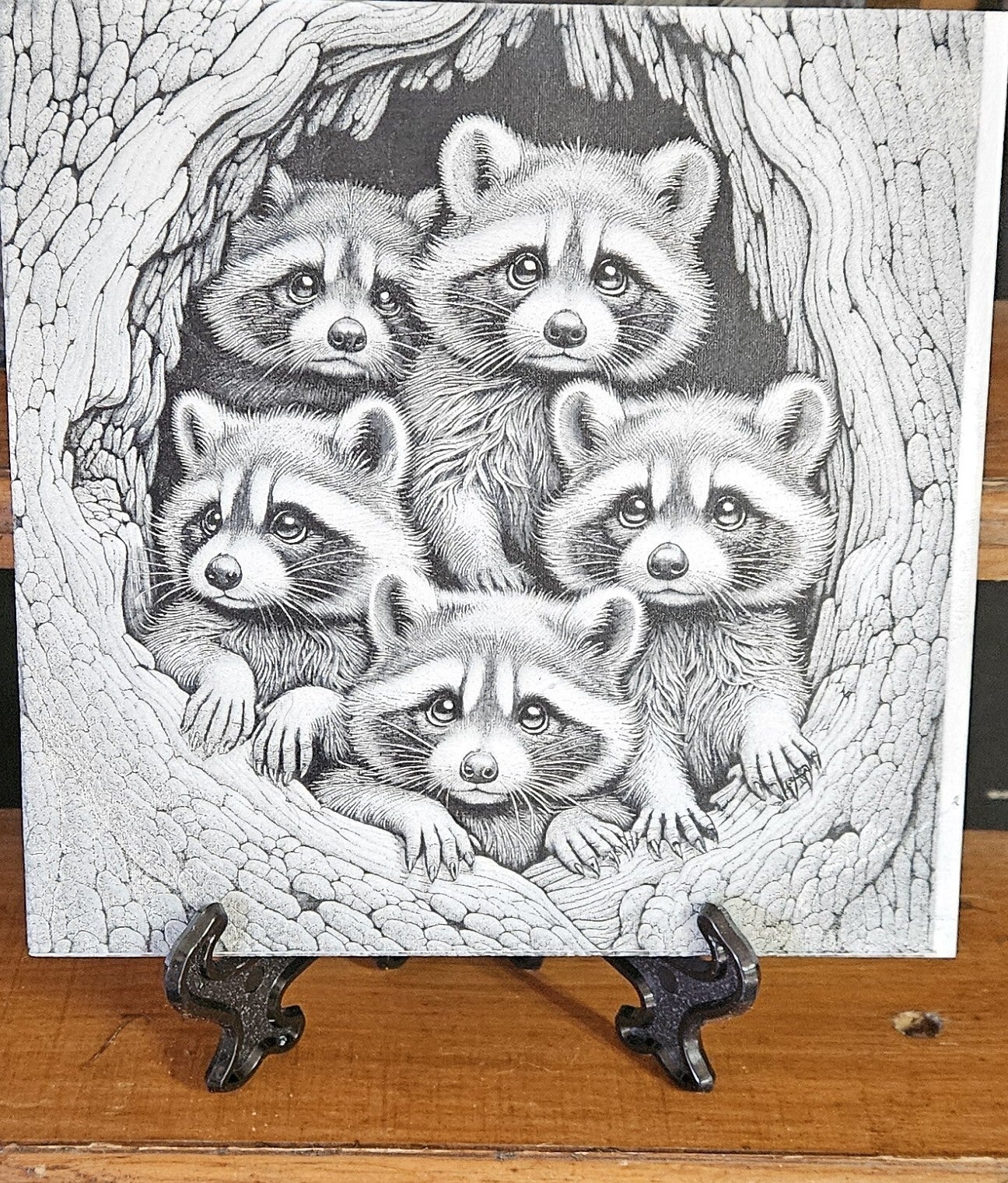 6x6 Engraved Ceramic Tile