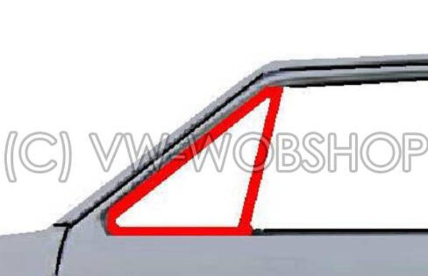 Driehoek raamrubber links of rechts. 171845261