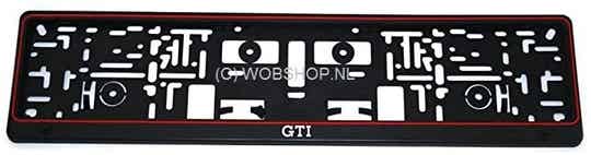 GTI kenteken plaathouder