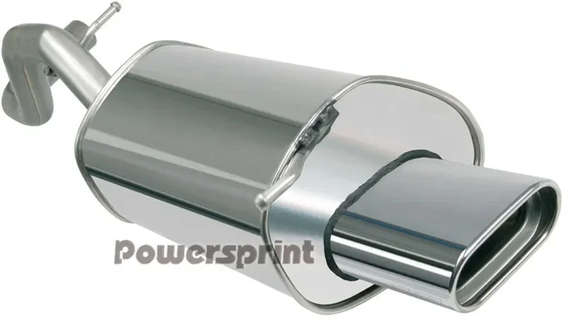 Powersprint roestvrijstalen sportuitlaatdemper Ø 148x76 mm