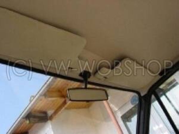 Witte hemelbekleding Golf 1 3 drs voor schuifdak