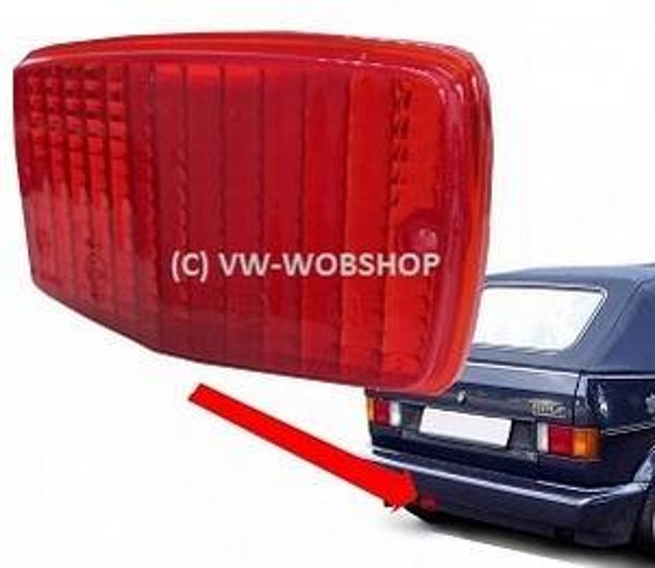 Mist achterlichtglas rood