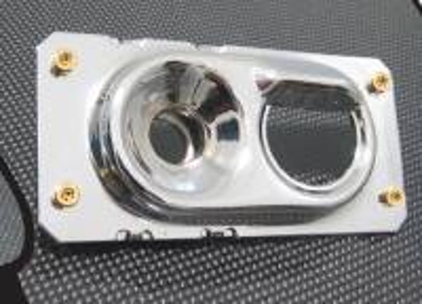 Motorkap slot chrome-gold onderste deel