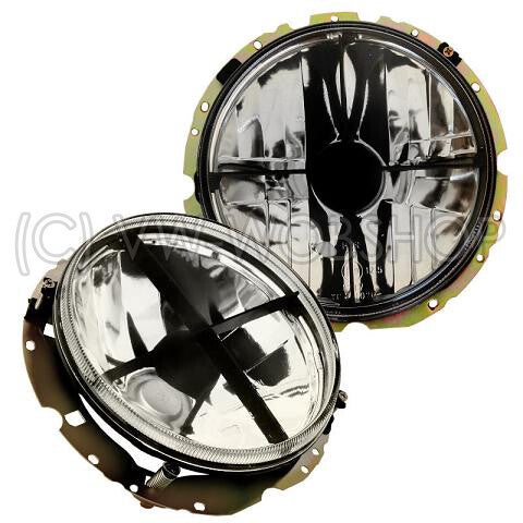 koplamp helder chromglas met kruis setprijs