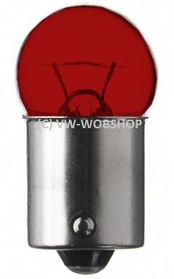 Lamp 5 Watt rood 12V 15d
