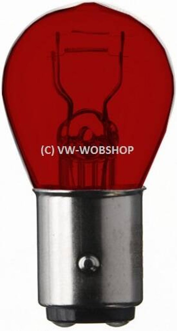 Lamp 21/5 Watt rood 12V 15d