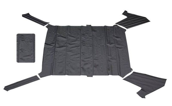 Zwarte hemelbekleding Golf 1 3 drs voor schuifdak