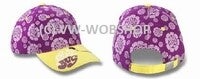 Kinder basebal cap love bug Lila/geel