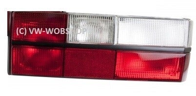 Heldere rood witte rechts Golf 1 grote achterlicht
