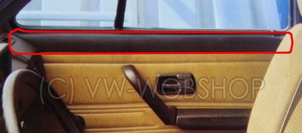 Portierbekleding afdekking zwart links en rechts