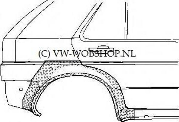 Wielschermrand achter rechts 5 deurs