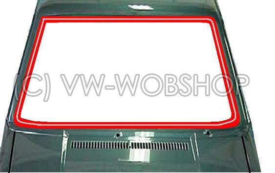 Voorraam rubber voor chrome sierlijst. 171845121 A