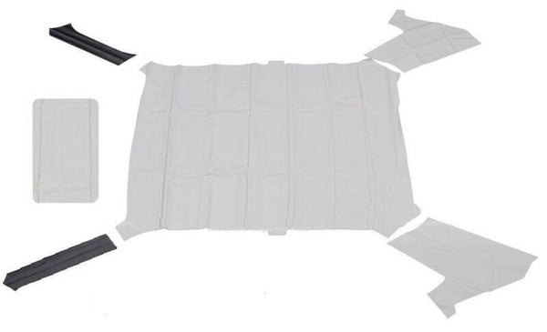 Witte hemelbekleding Golf 1 3 drs voor schuifdak