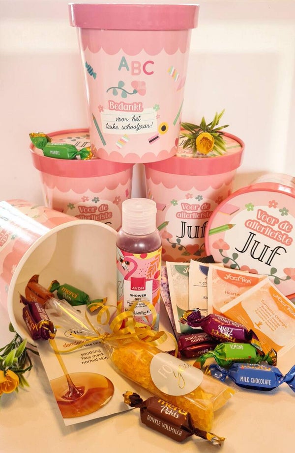 Voor de liefste juf Bucket