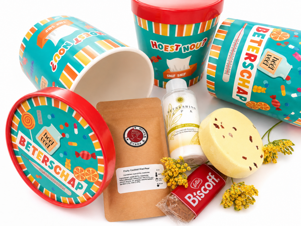 Beterschap & Verwenmoment papieren bucket