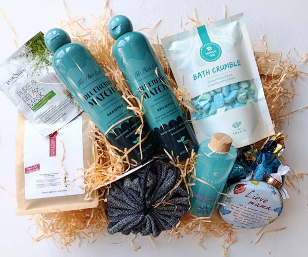 Wellness Cadeaupakket met Thee en Verzorging – Blue edition