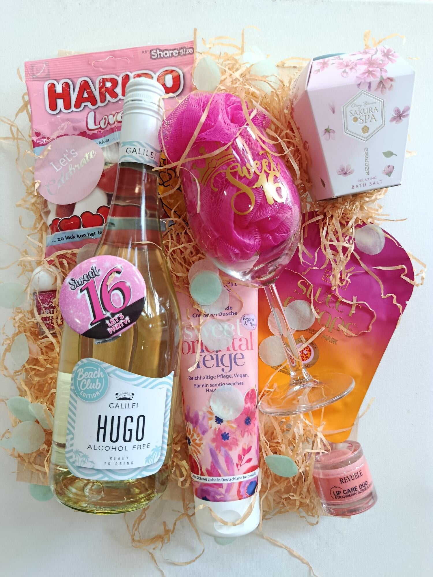 sweet 16 cadeaupakket Pink