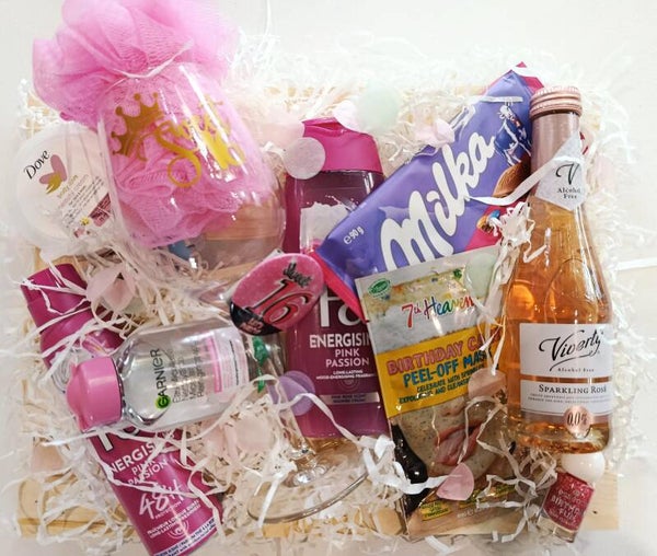 sweet 16 cadeaupakket Pink
