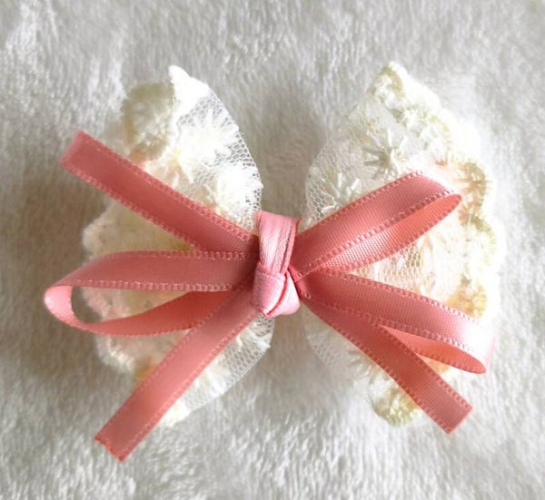 Broche de Classeur Nœud Dentelle