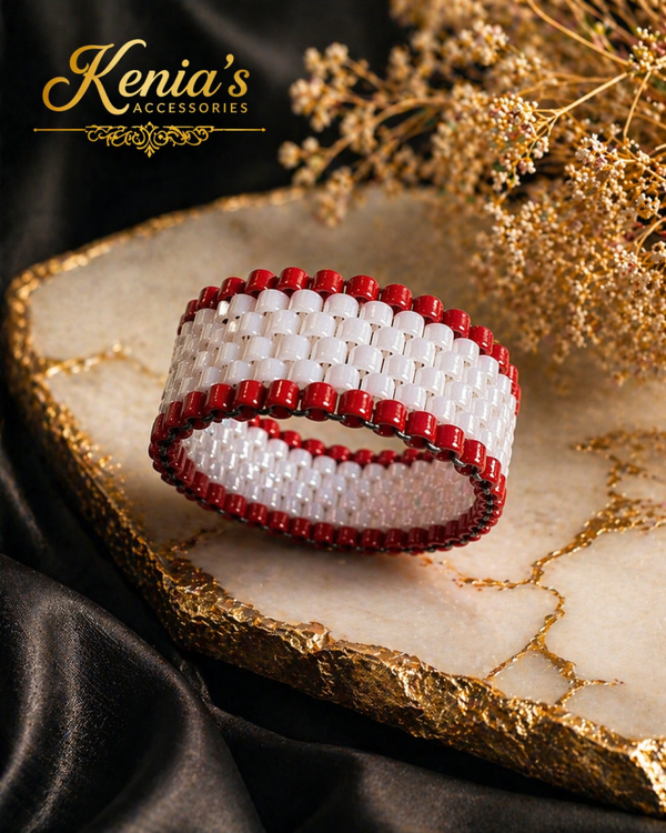 Rubin Perlenzauber-Ring