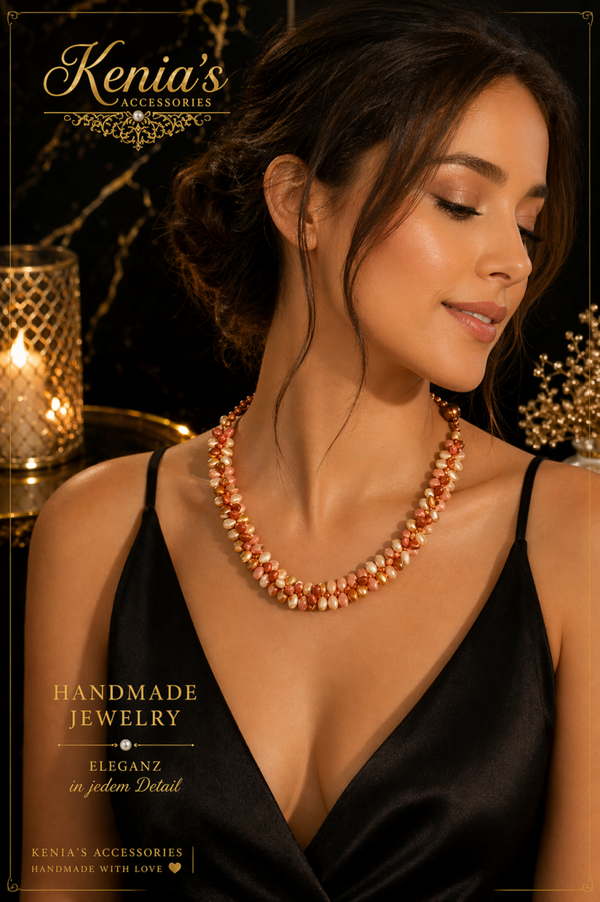 Goldene Abendsonne-Halskette