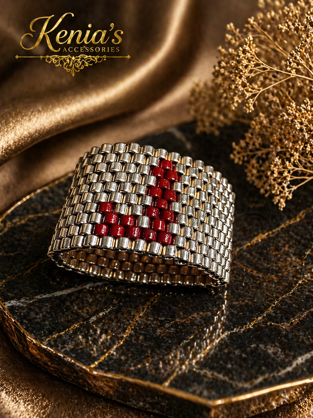Herz aus Rubinlicht-Ring