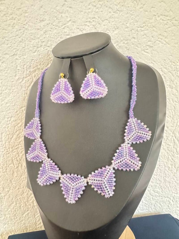 Violet Elegance – 3D Schmuckset