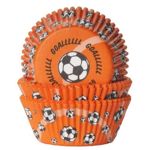 House of Marie bakingcups oranje voetbal