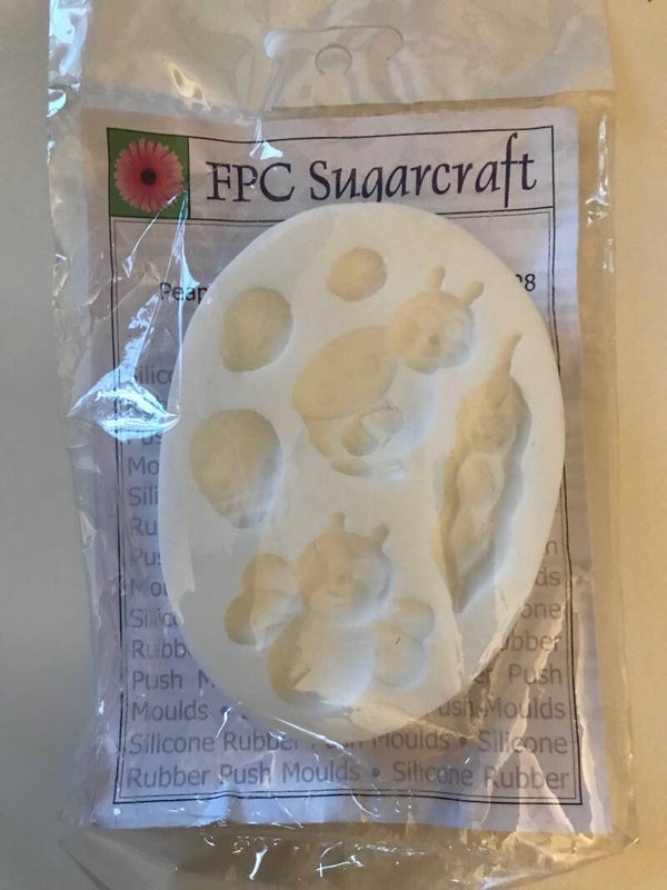 FPC sugarcraft moulds Peapod & Ladybirds