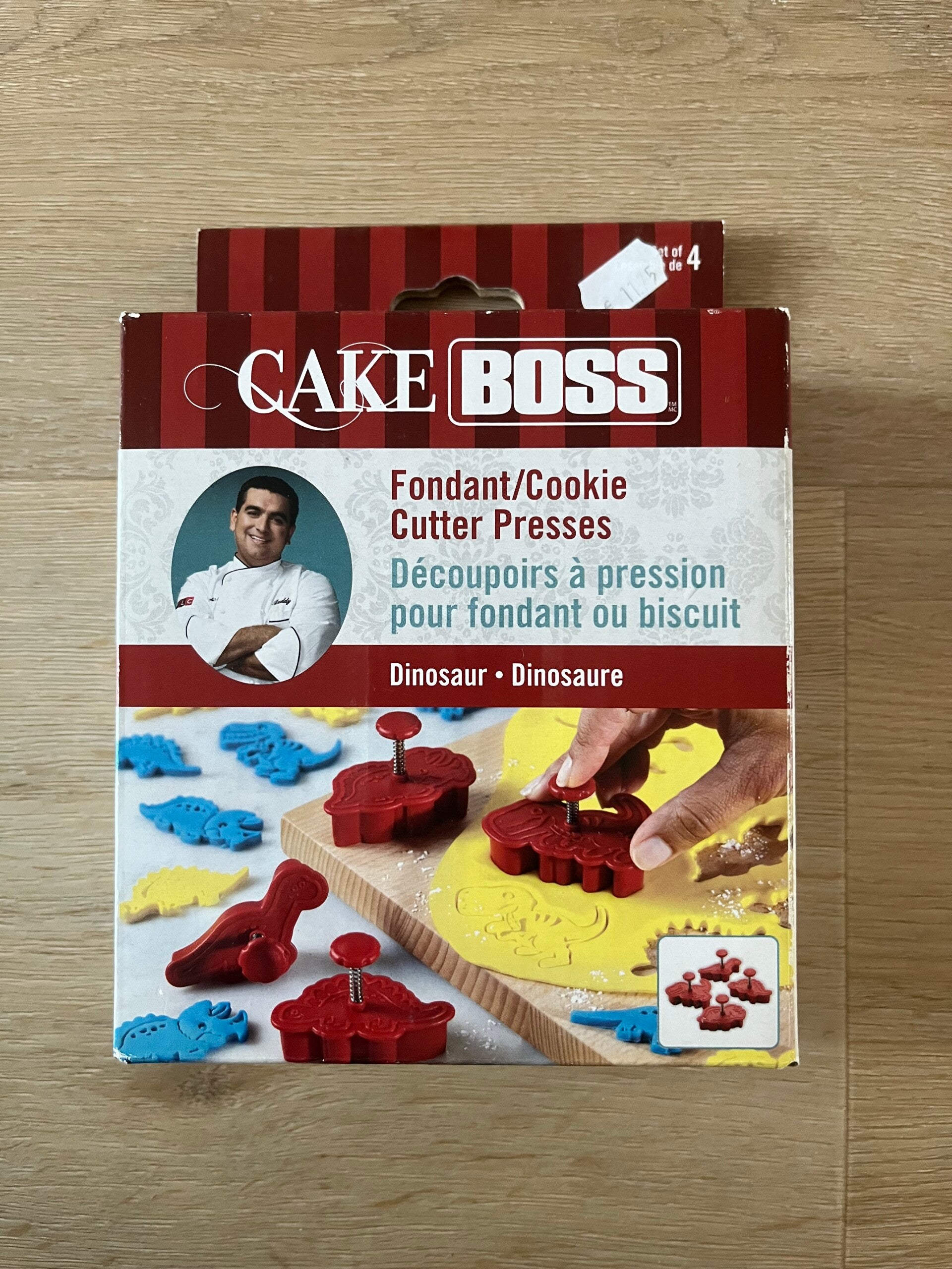 Cake Boss dinosaurus plunger cutters, set/4