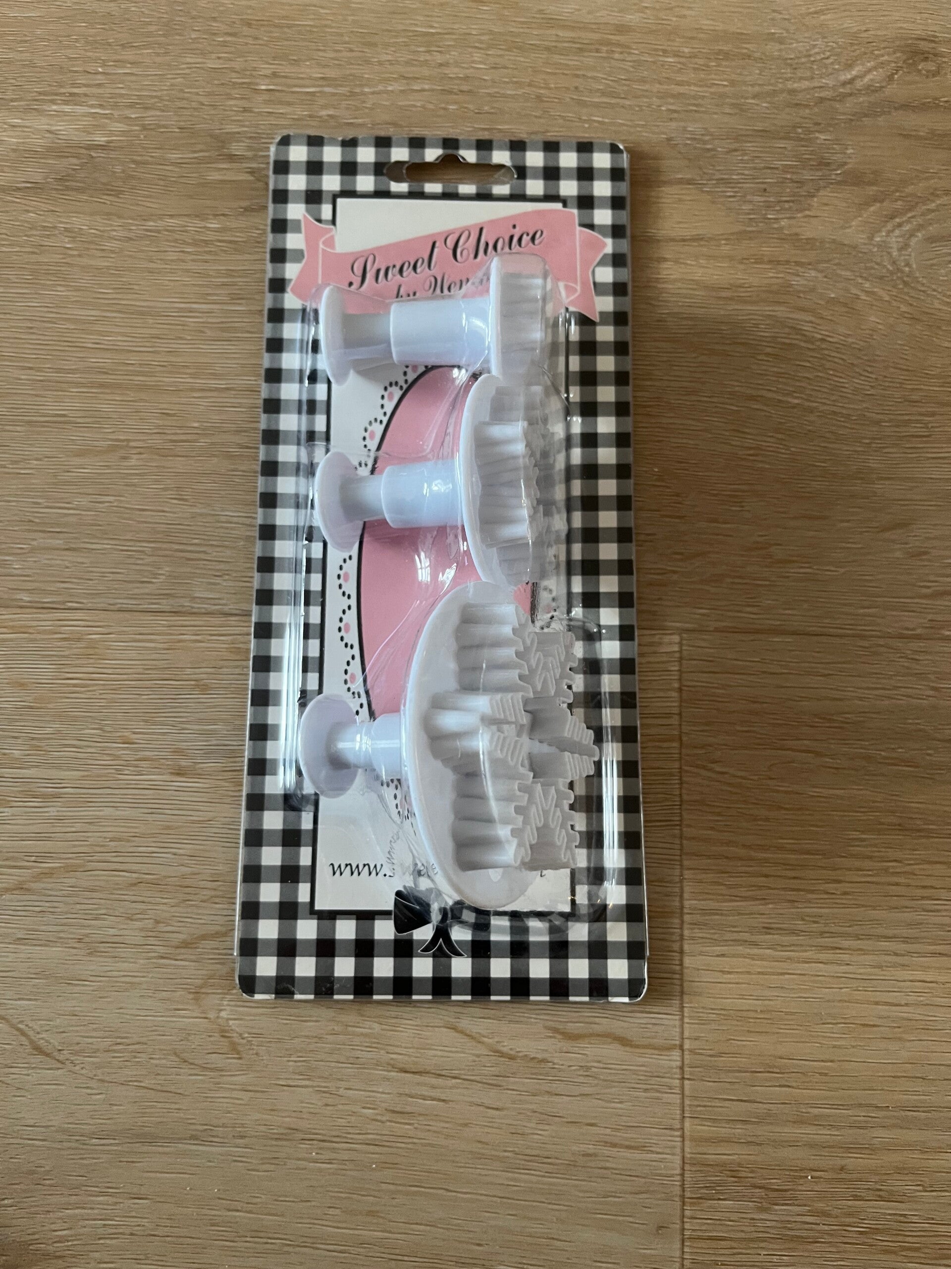 Sweet Choice set van 3 Snowflake uitstekers