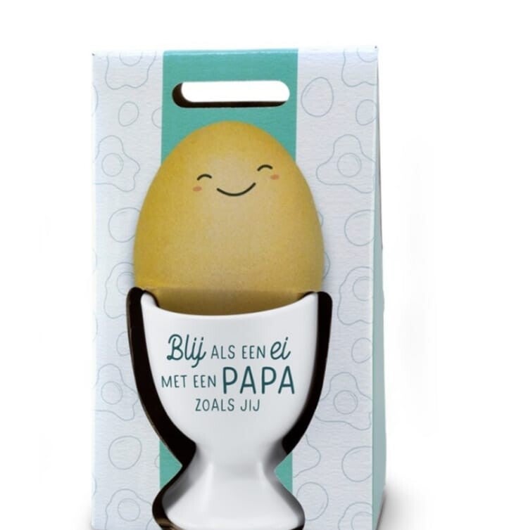 Eierdopje Blij als een ei met een Papa zoals jij.