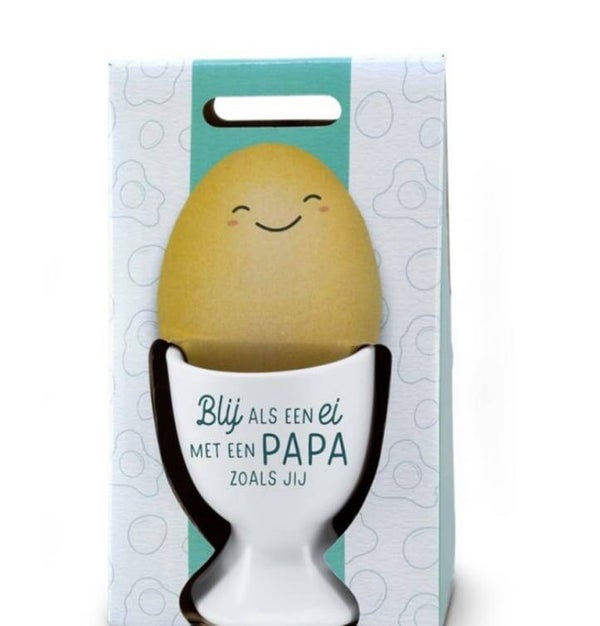 Eierdopje Blij als een ei met een Papa zoals jij.