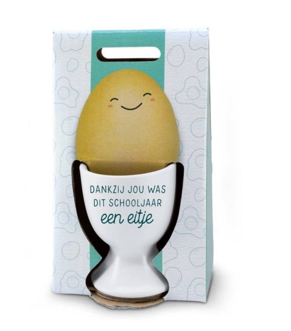 Eierdopje Dankzij jou was dit schooljaar een eitje.