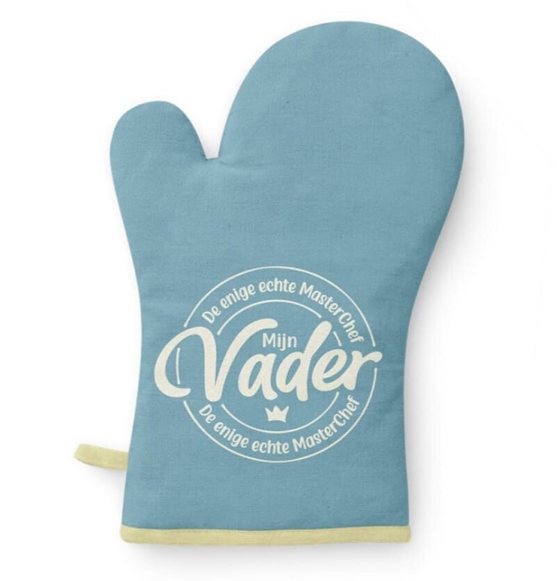 Ovenhandschoen Mijn Vader de enige echte Masterchef.