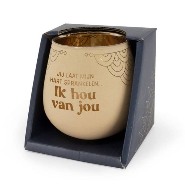 Sfeerlichthouder Ik Hou Van Jou.