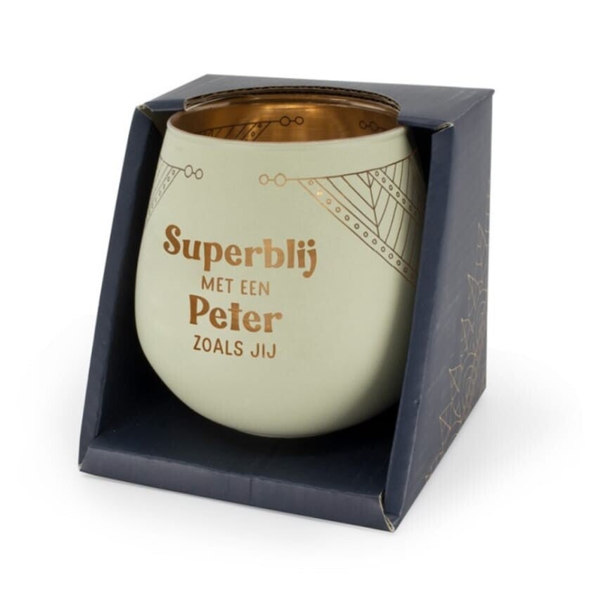 Sfeerlichthouder Superblij met een Peter zoals jij.