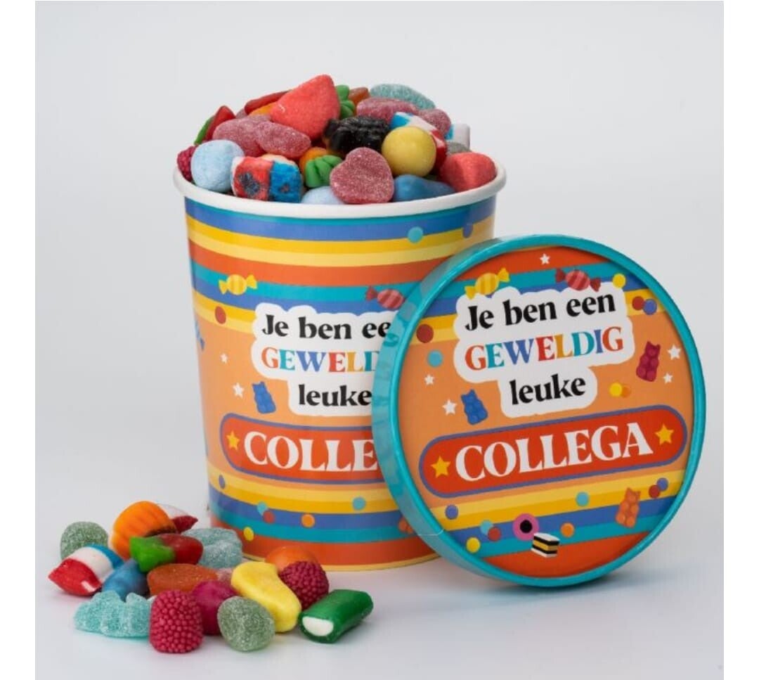 Candy bucket Collega.