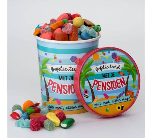 Candy bucket Pensioen.