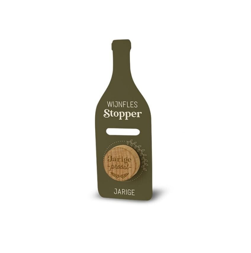 Wijnfles Stopper Jarige Proost.